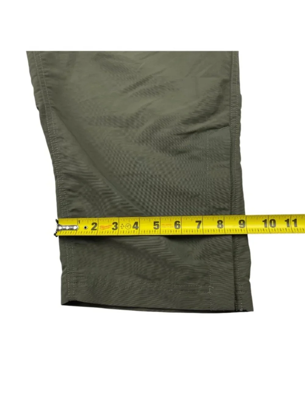 The North Face Men's 100% Nylon Belted Convertible Shorts/Pants Green • 2XL